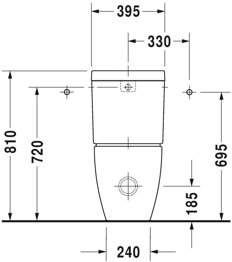 Toilet close-coupled, 213409