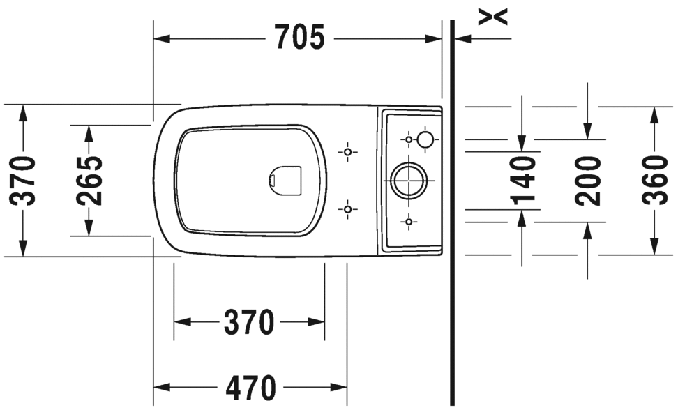 مرحاض قطعتين, 216001