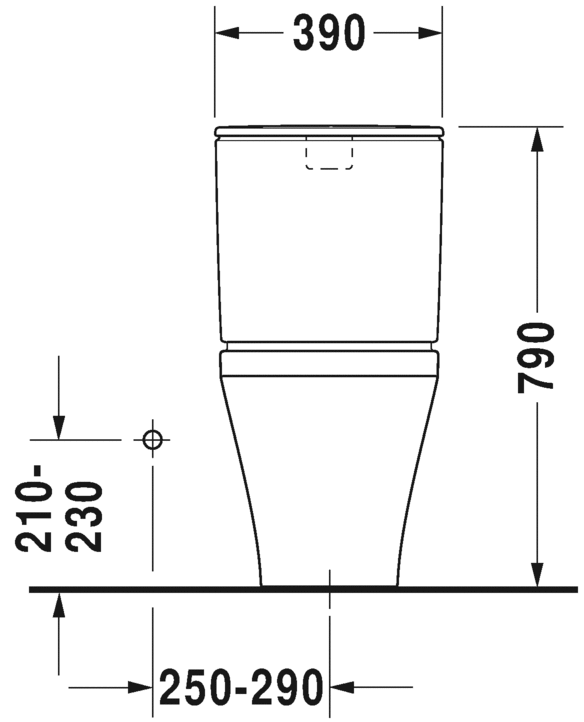 مرحاض قطعتين, 216001