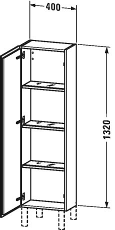 Semi-tall cabinet, LC1168 L/R