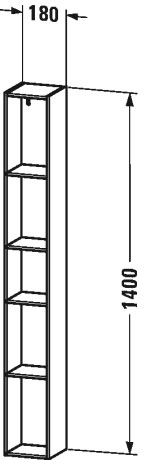 Regalelement (vertikal), LC1206