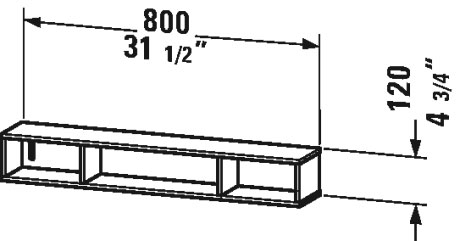 Shelf element (horizontal), LC1200