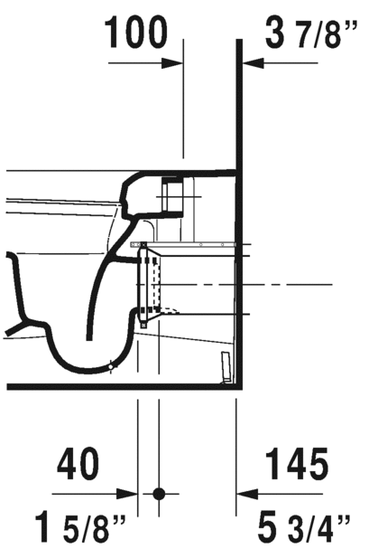 Toilet floorstanding, 216909
