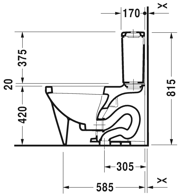 مرحاض قطعتين, 216801