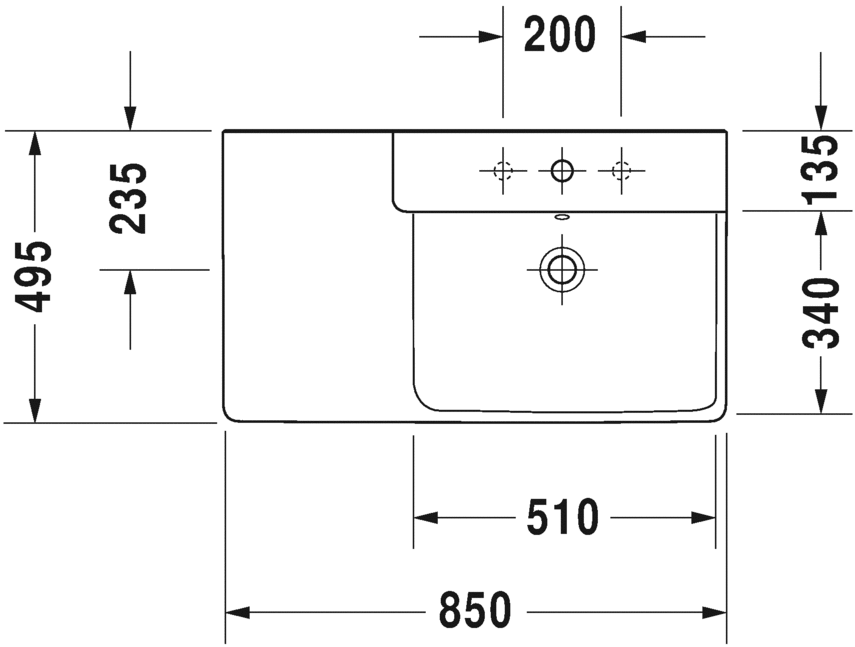 حوض موبيليا غير متماثل, 233485