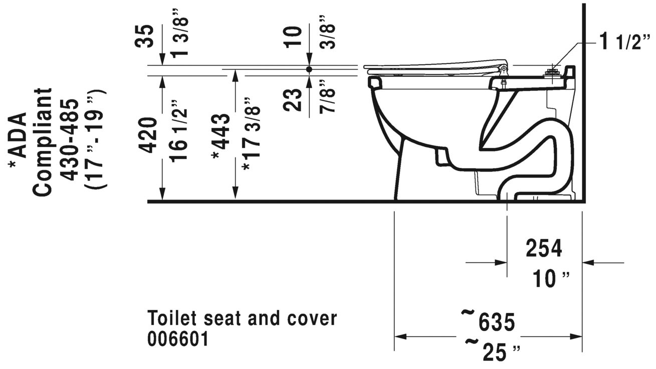 Toilet floorstanding, 216501