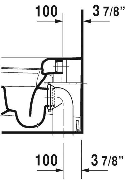 Toilet floorstanding for SensoWash®, 216959