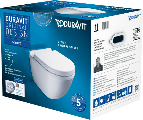 Wand-WC Duravit Rimless® Set, 45270900A1