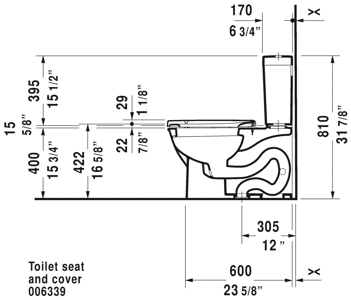 Two-Piece toilet, 212601
