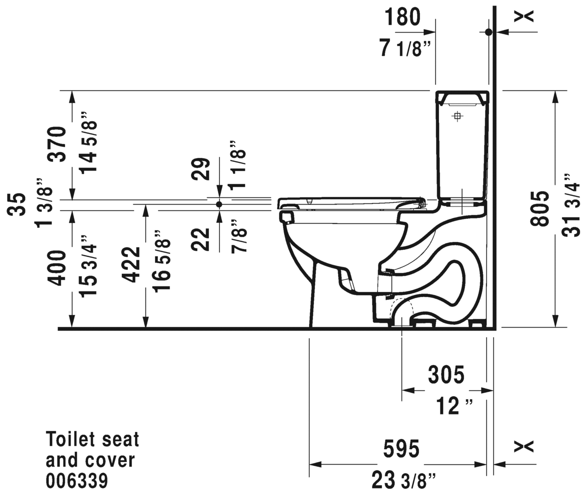 Two-Piece toilet, 212501