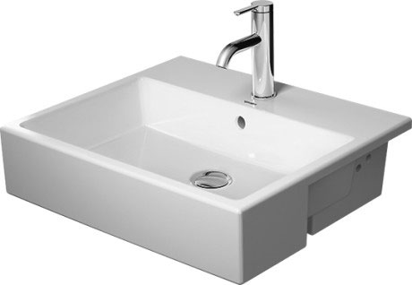 Semi-recessed washbasin, 038255