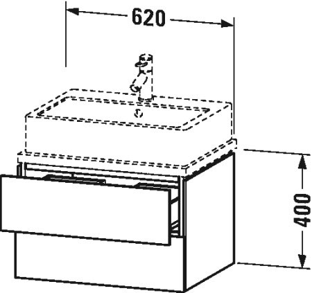 Mueble bajo lavabo para encimera Compact, LC5805