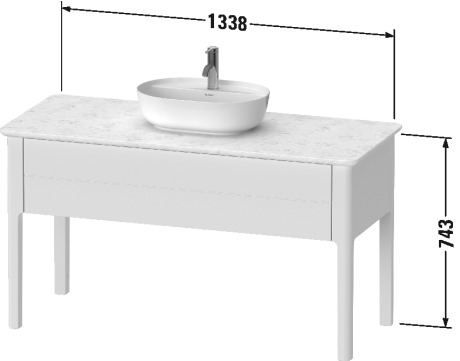 Mueble bajo lavabo a suelo para encimera, LU9561