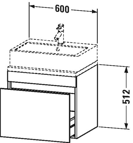 Mueble bajo lavabo para encimera Compact, DS5300