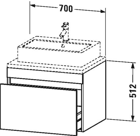 Mueble bajo lavabo para encimera, DS5311