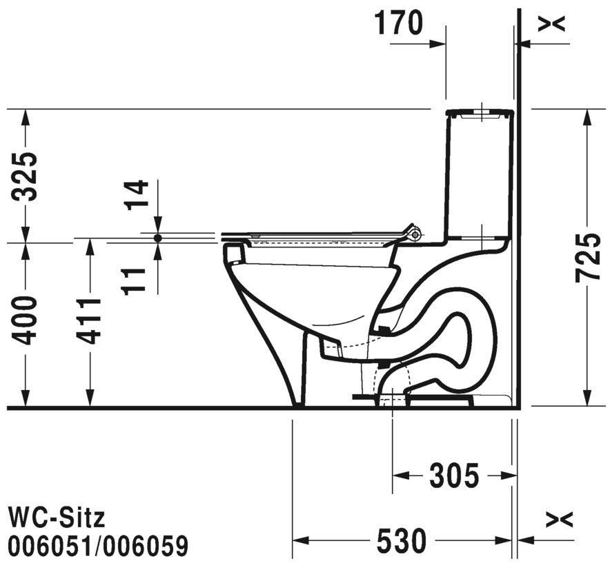 One-piece toilet, 215701