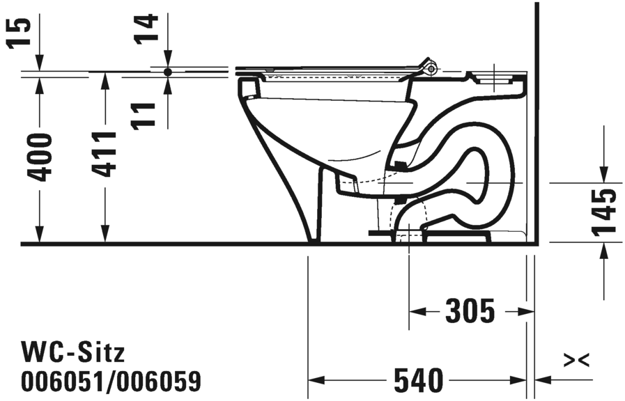 مرحاض قطعتين, 216001