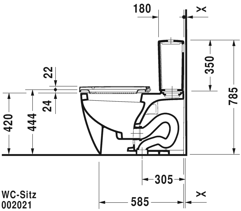 Two-Piece toilet, 217101