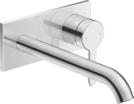 洗面用 壁埋込型 シングルレバー混合水栓 （コンプリートセット）, C11070004010 表面クロム仕上げ, 流速5,6リットル/分（3 bar）, ノイズクラス I