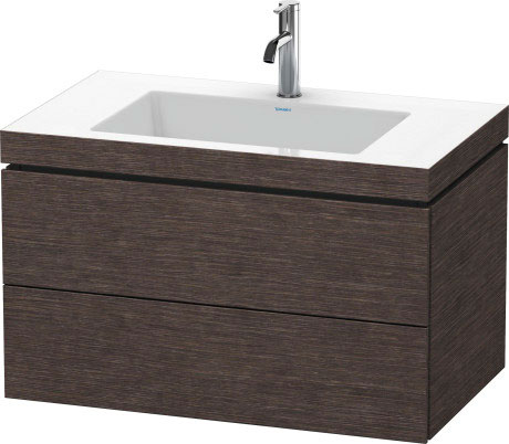Furniture washbasin c-bonded with vanity wall-mounted, LC6927O7272 furniture washbasin Vero Air included