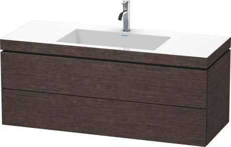Furniture washbasin c-bonded with vanity wall-mounted, LC6929O7272 furniture washbasin Vero Air included