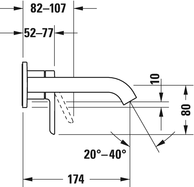Einhebel-Waschtischmischer Unterputz, C11070003