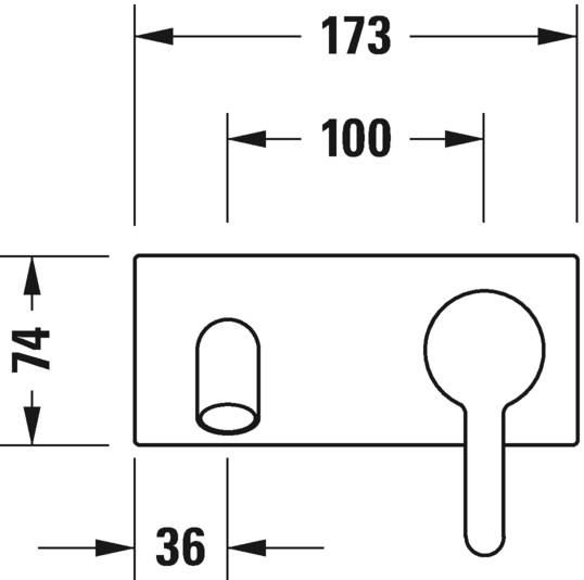 Einhebel-Waschtischmischer Unterputz, C11070004