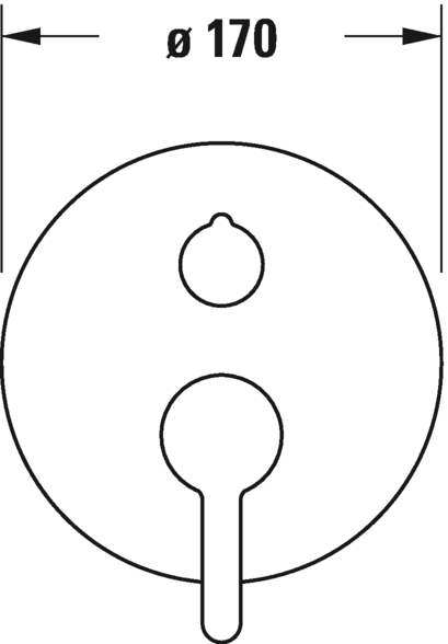 Einhebel-Wannenmischer Unterputz, C15210018