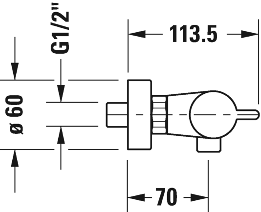 Miscelatore termostatico doccia esterno, B24220000