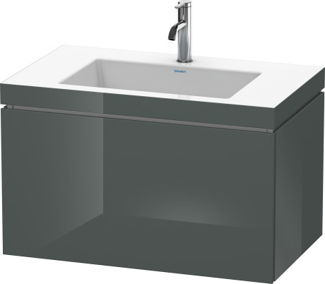 Furniture washbasin c-bonded with vanity wall mounted, LC6917O3838 furniture washbasin Vero Air included