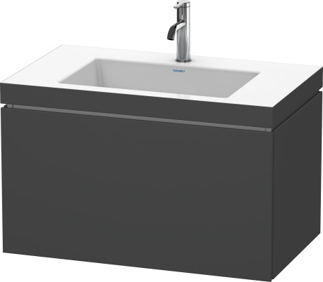 Furniture washbasin c-bonded with vanity wall mounted, LC6917O4949 furniture washbasin Vero Air included