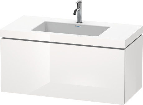 Furniture washbasin c-bonded with vanity wall mounted, LC6918O2222 furniture washbasin Vero Air included