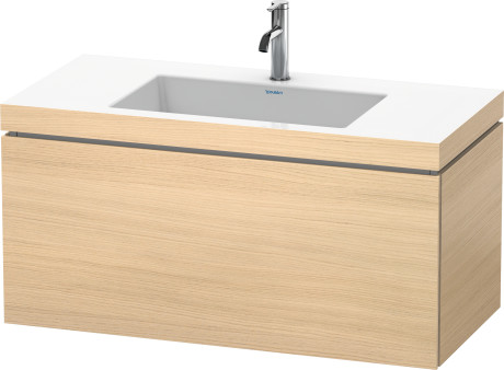 Furniture washbasin c-bonded with vanity wall mounted, LC6918O7171 furniture washbasin Vero Air included
