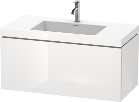 Furniture washbasin c-bonded with vanity wall mounted, LC6918O8585 furniture washbasin Vero Air included