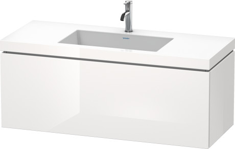 Furniture washbasin c-bonded with vanity wall mounted, LC6919O2222 furniture washbasin Vero Air included