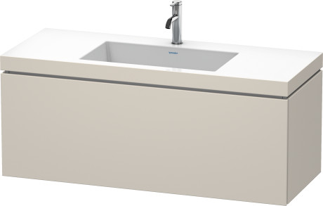 Furniture washbasin c-bonded with vanity wall mounted, LC6919O9191 furniture washbasin Vero Air included
