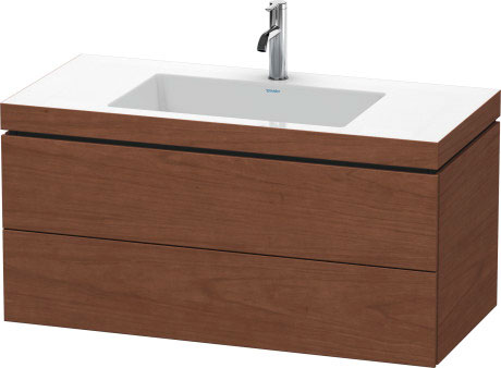 Furniture washbasin c-bonded with vanity wall-mounted, LC6928O1313 furniture washbasin Vero Air included
