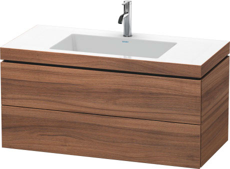Furniture washbasin c-bonded with vanity wall-mounted, LC6928O7979 furniture washbasin Vero Air included