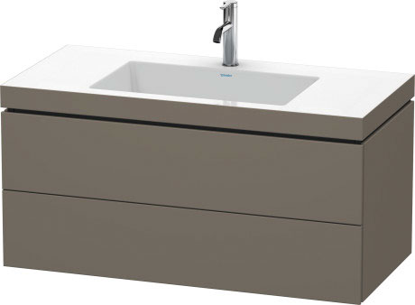 Furniture washbasin c-bonded with vanity wall mounted, LC6928O9090 furniture washbasin Vero Air included
