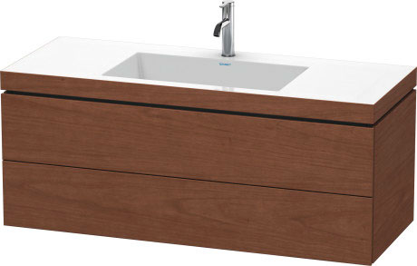 Furniture washbasin c-bonded with vanity wall-mounted, LC6929O1313 furniture washbasin Vero Air included