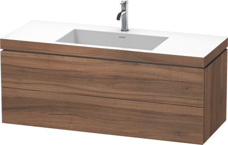 Furniture washbasin c-bonded with vanity wall-mounted, LC6929O7979 furniture washbasin Vero Air included