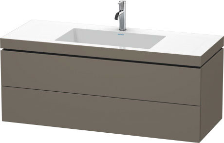 Furniture washbasin c-bonded with vanity wall mounted, LC6929O9090 furniture washbasin Vero Air included
