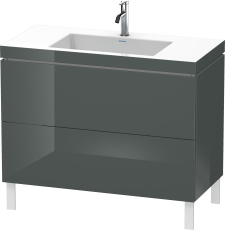 Lavabo pour meuble c-bonded avec meuble sous lavabo à poser, LC6938O3838 lavabo pour meuble Vero Air inclus
