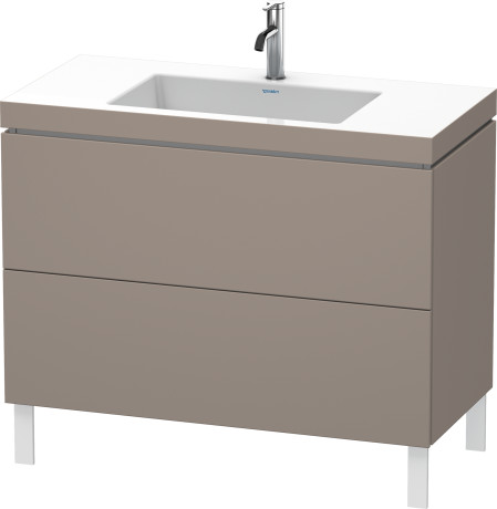 Lavabo pour meuble c-bonded avec meuble sous lavabo à poser, LC6938O4343 lavabo pour meuble Vero Air inclus