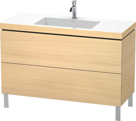 Lavabo pour meuble c-bonded avec meuble sous lavabo à poser, LC6939O7171 lavabo pour meuble Vero Air inclus