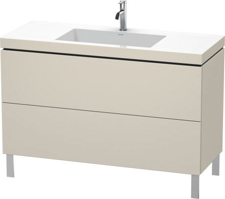 Lavabo pour meuble c-bonded avec meuble sous lavabo à poser, LC6939O9191 lavabo pour meuble Vero Air inclus
