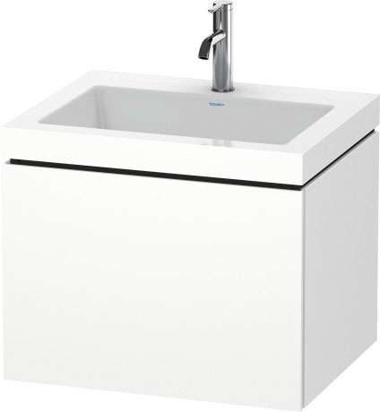 Furniture washbasin c-bonded with vanity wall mounted, LC6916O1818 furniture washbasin Vero Air included