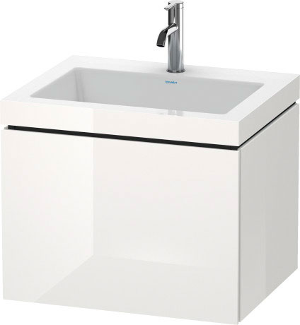 Furniture washbasin c-bonded with vanity wall mounted, LC6916O8585 furniture washbasin Vero Air included