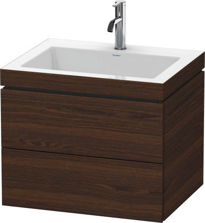 Furniture washbasin c-bonded with vanity wall-mounted, LC6926O6969 furniture washbasin Vero Air included
