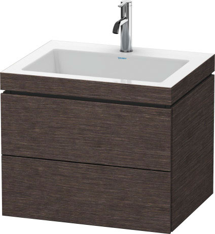 Furniture washbasin c-bonded with vanity wall-mounted, LC6926O7272 furniture washbasin Vero Air included